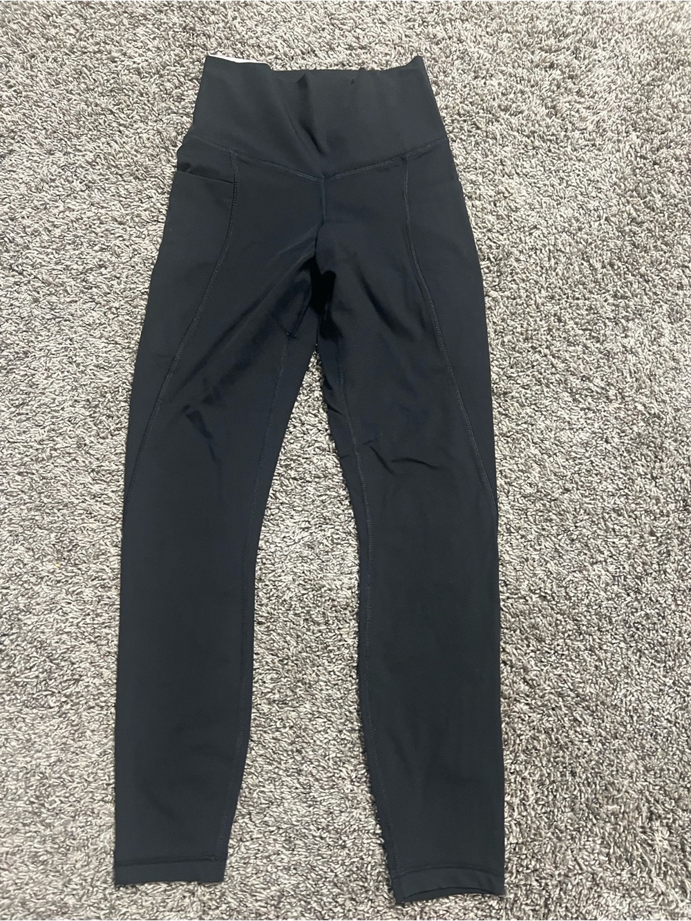 Ladies Black High-Waist Active Leggings